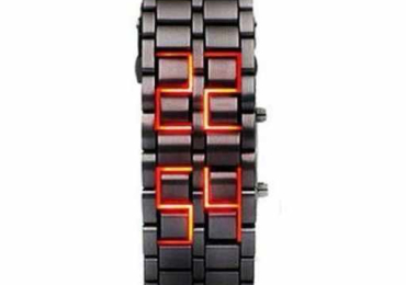 Fashion Digital Lava Bracelet Wrist Watch 50gh