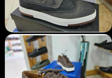 Classic Patterned Men’s Leather Sneakers